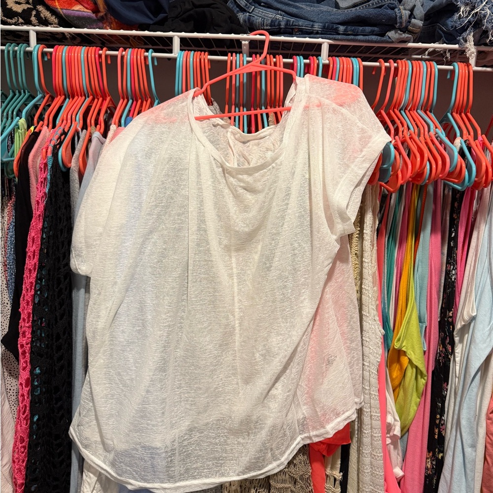 White Sheer Top